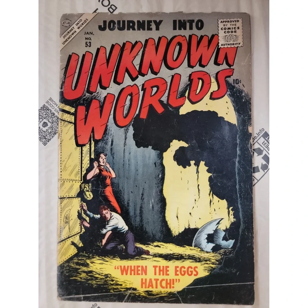 Journey Into Unknown Worlds #53 Comic Book 1957 - Atlas Bill Everett Cover PICS